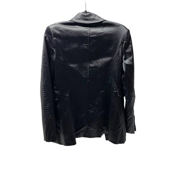 Hilary MacMillan Snakeskin Blazer Black - Picture 5 of 6